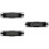 3Pcs Car Clock Thermometer Digital Clip for Vent Black Backlight 8