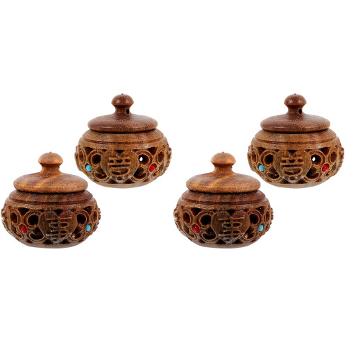 4St Car Diffuser Hout Hanger Geurballen Voor Aromatherapie 1