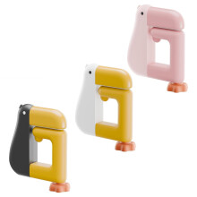 (Black Pink White) Rotating Desk Hook for School Backpacks Portable Duck Shaped Bag Clamp for School/Office Desk Storage