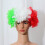 3St Voetbalfans Pruik Multi Polyester Voor Cosplay En Supporters 11