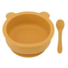 Ciotole riutilizzabili e leggere per bambini, ciotola per neonati in silicone atossico con interno arrotondato e design lavabile in lavastoviglie,