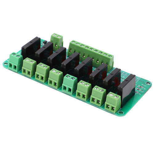 Industrial Grade Optocoupler Isolation Module, 8Channel Signal Isolation Voltage Conversion Fast Conversion Speed with Anti Interference Ability for 2