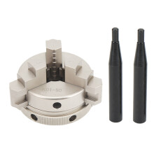 Machinist Grade Lathe Chuck With Superior Gripping Force, 3Jaw Self Centering Chuck Featuring Hardened And Durable Construction For Professional