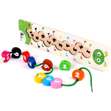 Brinquedo Montessori para crianças pequenas que aprimora a coordenação motora fina, reconhecimento de cores e coordenação olho-mão. Empilhador