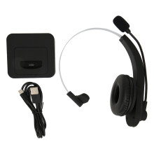 Long Battery Life Wireless Bluetooth Headset Noise Cancelling Smart Assistant Compatible Clear Sound Volume Control Ergonomic Headband For Call