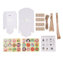 Christmas Tree Snowflake DIY Advent Calendar Stickers Christmas Advent Calendar Numbers Sticker Colorful Stickers Self Adhesive Paper Gingerbread Man