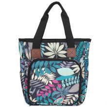 Portable Knitting Organizer Bag With Grommets For Yarn Skeins Tested By Practice Durable Fabric Construction Stay Organized While Preventing Yarn