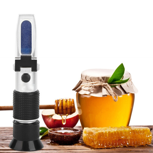 Refractometer With Automatic Temperature Compensation And Ergonomic Rubber Handle Precise Brix Measurement From0To50% 1