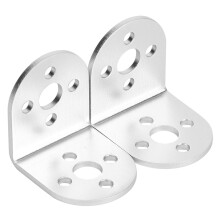 90Degree Aluminum Corner Bracket With8Mm Hole Pattern, Heavy Duty L Shaped Fastener Suitable For Robotics Projects And Wood Furniture Repairs,