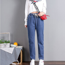 Slim fit jeans til kvinder med elastisk talje, strækbar denim, åndbart stof, lige ben, klassisk design med 5 lommer, lynlåsgylp og knaplukning