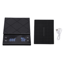 Durable Coffee Scale Espresso Drip Pour Over With Led Display Tare Button And Multiple Units Switching Timing And Weighing Dual Purpose