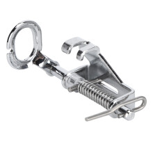Durable Metal Material Quilting Presser Foot Spring Loaded Fabric Control Open Toe Design Easy Stitching On Leather And Synthetic Fabrics Bright
