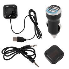 Bluetooth-Adapter fürs Auto, FM-Transmitter, kabelloses FM-Radio, Bluetooth 5.3, Freisprechfunktion, Geräuschunterdrückung, Schnellladefunktion,