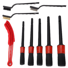 Set di spazzole per detailing auto, varie misure, resistenti all'usura, setole morbide e dense, anti-perdita, riutilizzabili, di alta qualità,