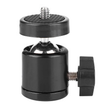 Mini-Kugelkopf mit einstellbarer Friktionskontrolle, 360-Schwenk- und 90-Neigungsfunktion, robuste Aluminiumlegierungshalterung für Stativ,