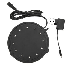 Underwater Round Small Bubbles Lamp Multicolor LED Light Adjustable Lighting Modes Remote Controller LED Fish Tank Bubbler Stone Aquarium Air Bubble