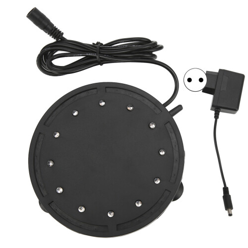 Underwater Round Small Bubbles Lamp Multicolor LED Light Adjustable Lighting Modes Remote Controller LED Fish Tank Bubbler Stone Aquarium Air Bubble