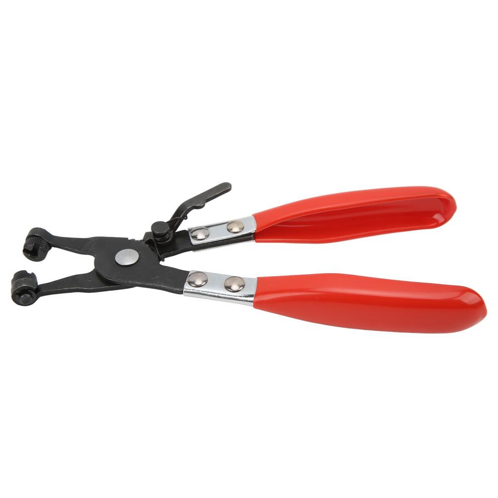 Ergonomic Handle Hose Clamp Plier Auto Repair Tool Non Slip Properties Swivel Flat Band Sturdy Spring Lock Design High Quality Carbon Steel Wide 9049227937486