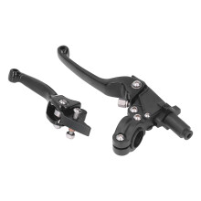 Piezas para motos de cross, universales, para motocicletas, palanca de embrague y freno, soporte plegable de aluminio, palanca de embrague y freno de
