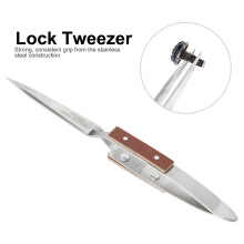 Craft Tweezer Straight Tip Locking Cross Tweezer for Jewelry Making