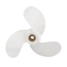 Hélice de barco de fácil instalação, hélice de alto desempenho para motores de popa Yamaha de 2.5HP, 3HP, 4HP e 5HP, com 9 estrias e três