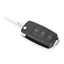 Cheie auto de la distanță cu baterii, necesară lăcătuș, instalare ușoară, durabilă, pliabilă, netăiată, potrivită pentru Volkswagen