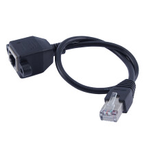 Złącze pozłacane, folia aluminiowa Mylar, ekranowanie, kabel przedłużający Ethernet, złącze męskie RJ45, kabel przedłużający sieciowy,