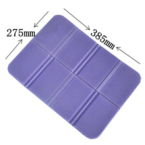 2Pcs Purple Moisture-Proof Foldable Seat Mats for Outdoor Use 1