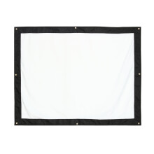 Tenda per proiettore bianca con tecnologia antipiega, 72 pollici, portatile e pieghevole, schermo di proiezione 4:3 per uso interno ed esterno,