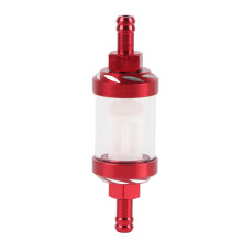 Waschbarer Kraftstofffilter mit transparentem Auffangbehälter, Inline-Kraftstofffilter aus gehärtetem Glas für universelle Fahrzeugpassform,