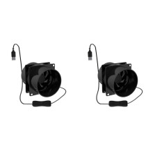 2X USB 5V Solder Smoke Absorber ESD Fume Extractor Fan Pipe Duct Exhuast Fan Pipe Tub Ventilation Only Fan Without Pipe