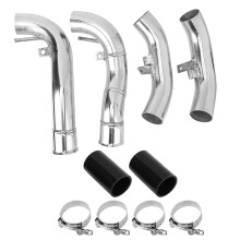Aftermarket OE Replacement Intercooler System High Strength Aluminum Pipes Includes Silicon Hose Connectors Meets OE Standards Direct Bolt On Fitment