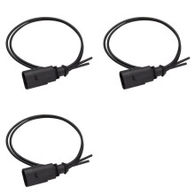 3X 2 Pin Brake Pad Wear Sensor Connector Prewired Plug Repair 1J0973802 for