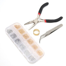 Jump Ring Pliers Jewelry Making Supplies Open Jump Ring Set with Lobster Claw Clasps Variety Sizes Nice Container Box for Necklace Repair DIY Craft