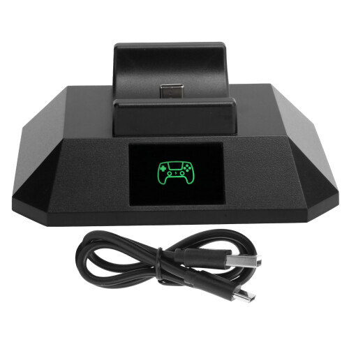 Space Management Charging Station For PS5Accessories With Fast Charging RGB Lighting Overcharge Protection LED Indicators Timer Function Cooling