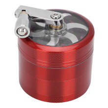 Ultra-Sharp Grinding Teeth Spice Grinder Manual Hand Crank Tool Easy to Clean Zinc Alloy Body with Magnetic Cover Fine Grinding Performance for Herbs