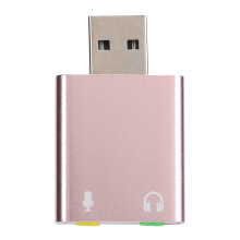 Plug And Play USB Audio Adapter With Microphone Jacks And3 5Mm Headphone Port External Stereo Sound Card No Driver Installation Required High Speed