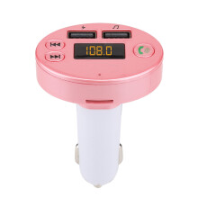 Bluetooth Hands-Free FM Car Adapter With Quick Charge USB Port And MP3Playback From USB TF Card Wide Compatible With iPhone Samsung Galaxy And