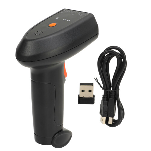 CCD Optical Imaging Barcode Scanner Featuring2D QR Code Reader High Speed Scanning Handheld Type With Wireless Connection LED Indicator And