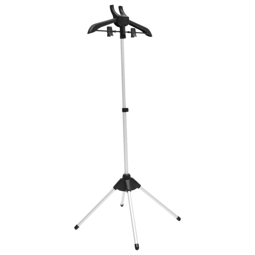 2Sets Adjustable Garment Steamer Hanger Aluminum Plastic Foldable Rack 2