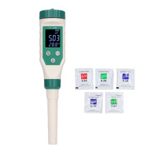 Přenosný pH metr a digitální tester slanosti vody, 5v1 TDS EC měřič teploty pro testování bazénu, snadné ovládání, testování kvality
