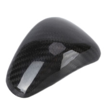 Ornamenti per auto resistenti, copertura del cambio in vera fibra di carbonio, decorazione elegante, copertura del cambio automatico in ABS, lunga