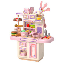 Pretend Kitchen Toys With Realistic Cooking Accessories Play Sink With Running Water Multi Sensory Features Interactive Toy Kitchen Set Simulated
