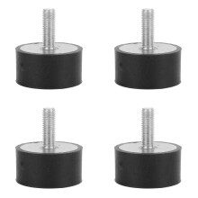 Anti Vibration Mounts M8Threaded Rubber Shock Absorber, Vibration Control For Boats Engines Compressors, Noise Reduction Universal Design Damping