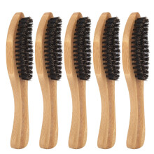 Men'S Beard Grooming Brush With Soft Material And Curved Design Ergonomic Handle Durable Bristles Beard Styling Tool Gentle On Skin Space Saving