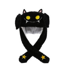 Adorable Cartoon Design Plush Ear Moving Jumping Hat Multi-Purpose Hat with Funny Features, Perfect for Holiday Gifting