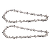 Lot de 2 chaînes de tronçonneuse en acier allié de 4 pouces, 28 maillons, accessoires de rechange