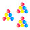 18Pcs Glow Electronic Balls Assorted Color Night Training Easy to Spot 8