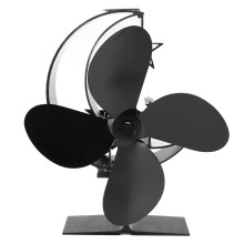 Low Maintenance Heat Powered Stove Fan Thermally Controlled Actuator Eco Friendly Heat Fan Silent Operation Better Heat Circulation For Camp Stoves
