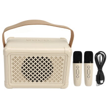 Kristalhelder stereogeluid, Bluetooth-luidspreker met retro design, krachtige bas, lange batterijduur, HIFI-audioprestaties, spraakassistent en